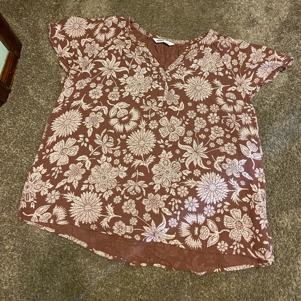 Sonoma V Neck Floral Top
